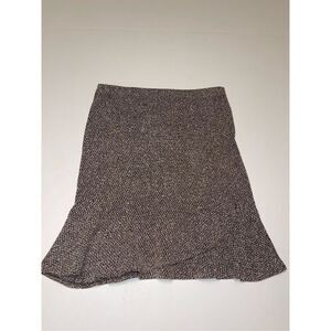 Express Skirt Size SMALL‎ Brown With Ruffels A32